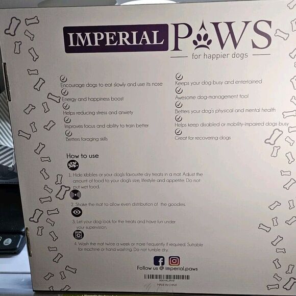 Pet Dog Snuffle Mat Nose Smell Training Sniffing Pad Dog Puzzle Toy - Picture 4 of 5